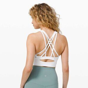 Lululemon Free To Be Serene Bra High Neck Long Line - White